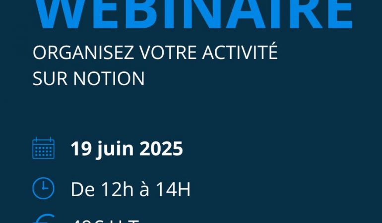 Webinar Notion StartHack Organisme de formation